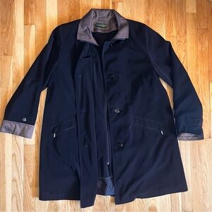 Ralph Lauren Blue and Gray Trench Coat *Vintage Green Label*
